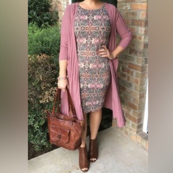 NEW LuLaRoe Julia Print Pullover Dress Size XS - Picture 10 of 14